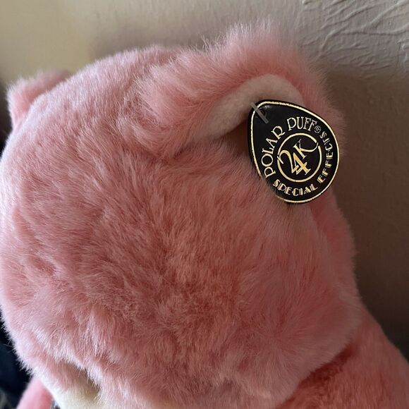 Vintage 24K Polar Puff Dumplings Plush Baldrich 5830 Bear Pink 1991 - Picture 4 of 8